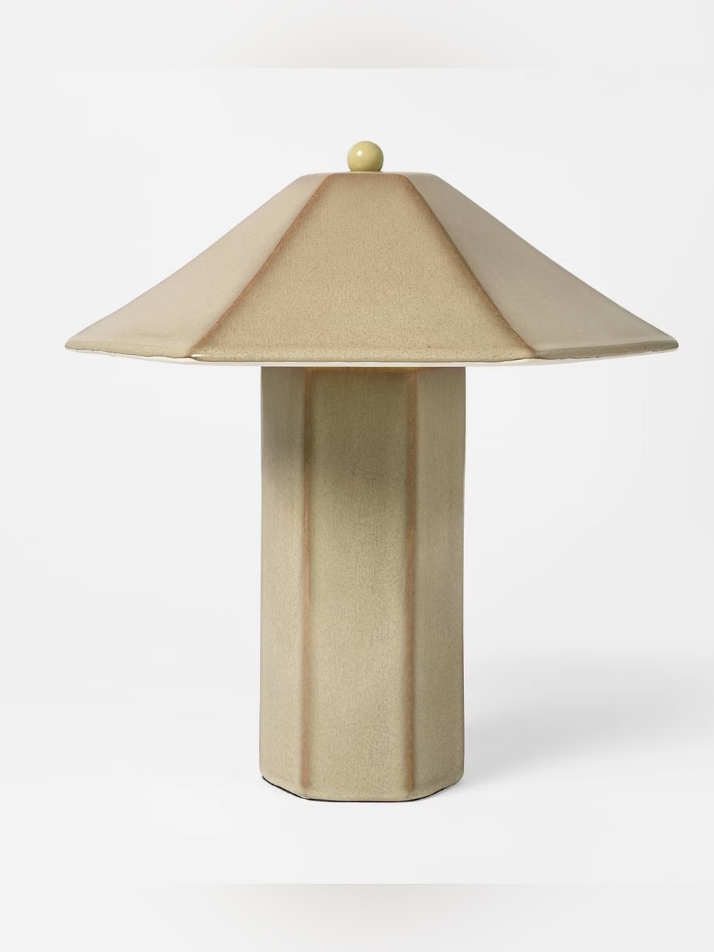 Double Ceramic Table Lamp Tan - Threshold™ designed with Studio McGee